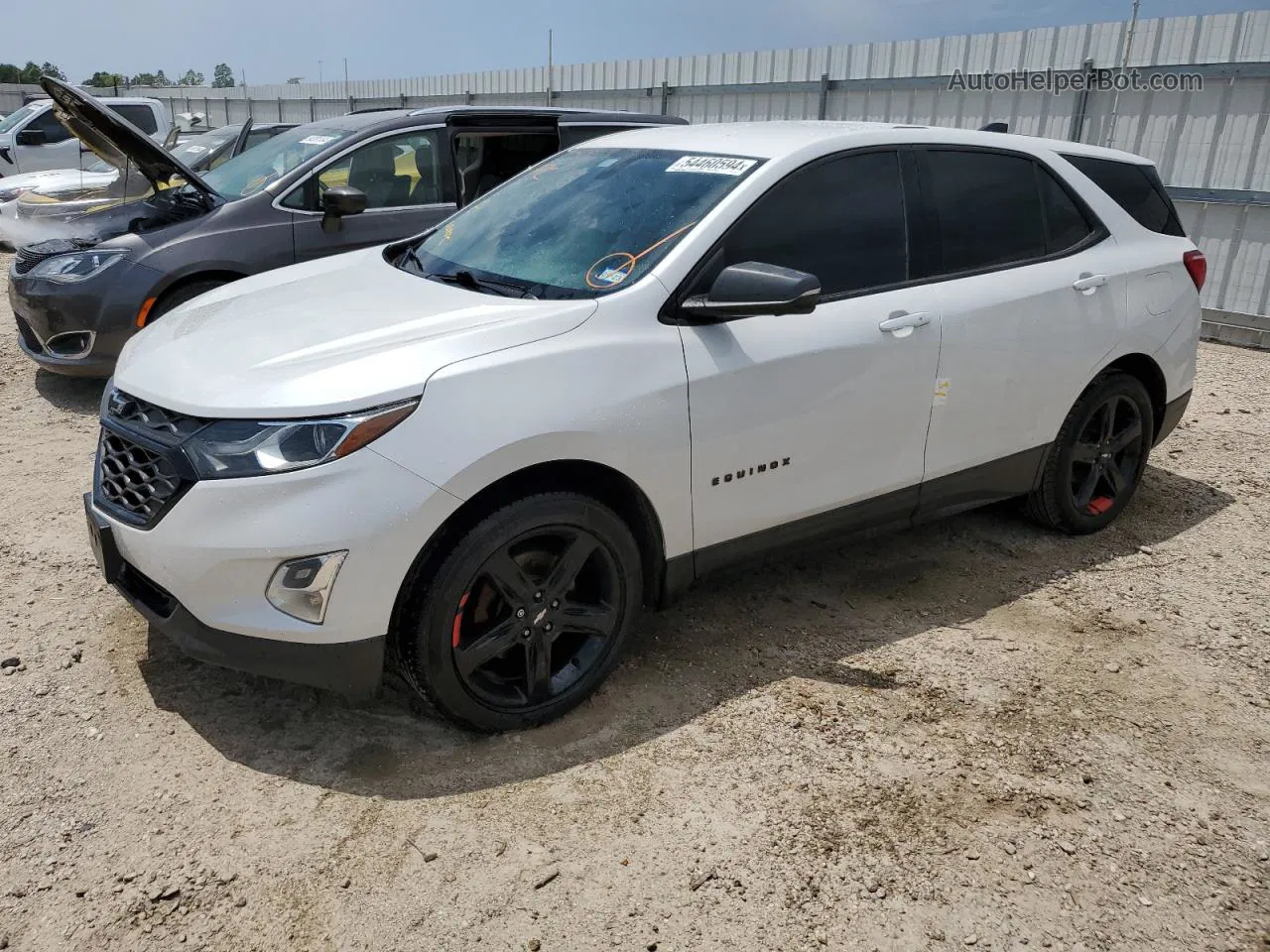 2019 Chevrolet Equinox Lt White vin: 2GNAXLEXXK6226488