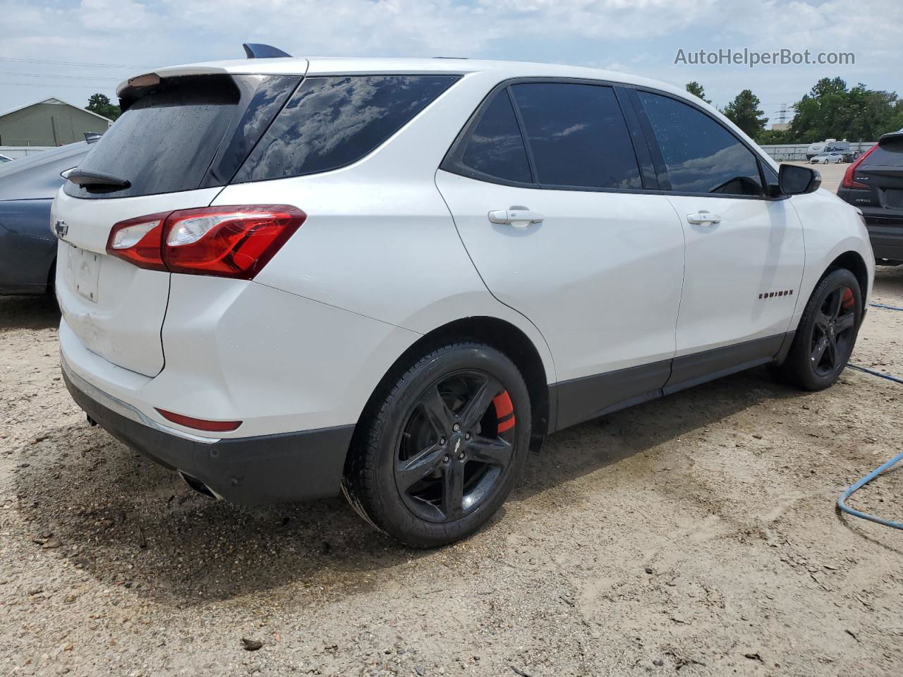 2019 Chevrolet Equinox Lt White vin: 2GNAXLEXXK6226488