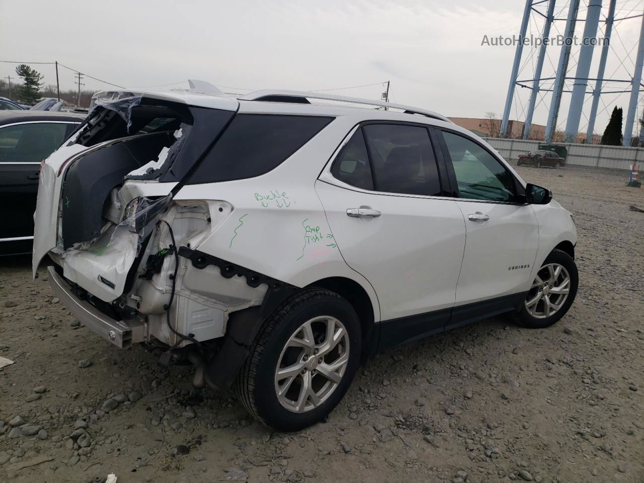 2018 Chevrolet Equinox Premier White vin: 2GNAXMEV0J6209704