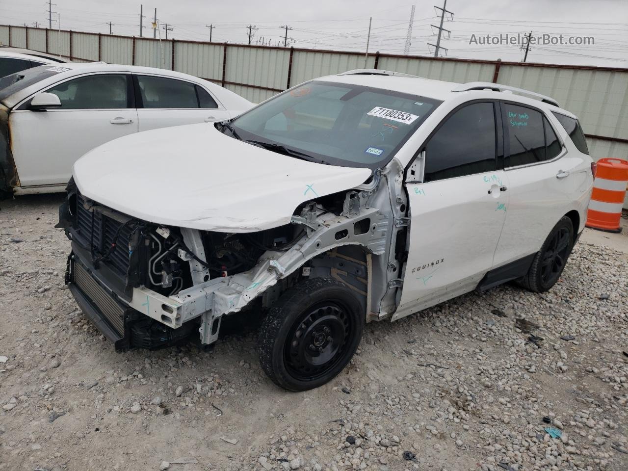 2018 Chevrolet Equinox Premier White vin: 2GNAXMEV6J6318541