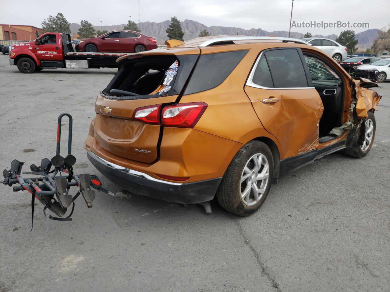 2019 Chevrolet Equinox Premier Оранжевый vin: 2GNAXNEV9K6242935