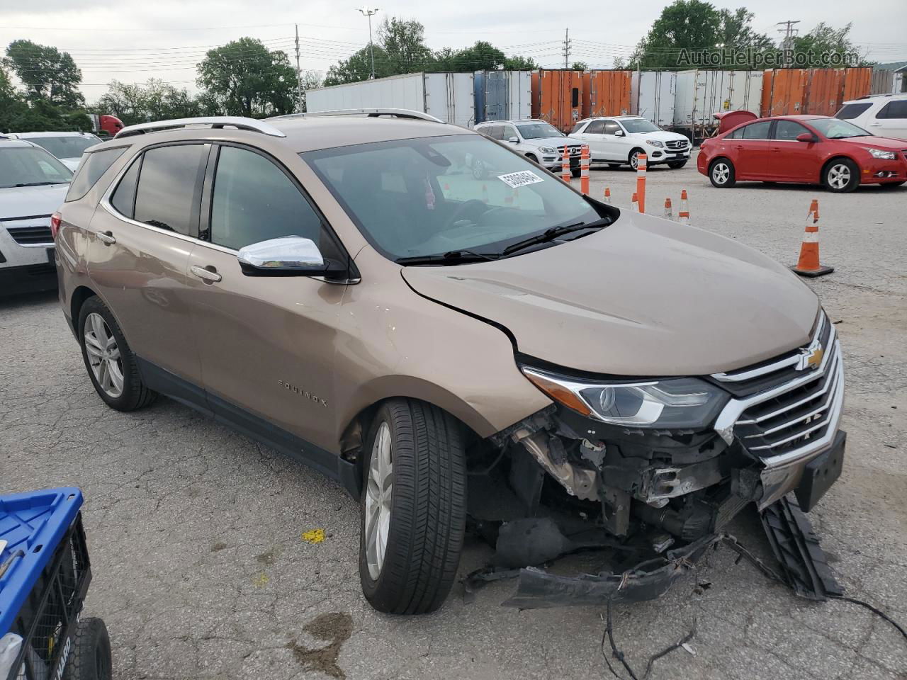 2018 Chevrolet Equinox Premier Brown vin: 2GNAXNEX3J6180285