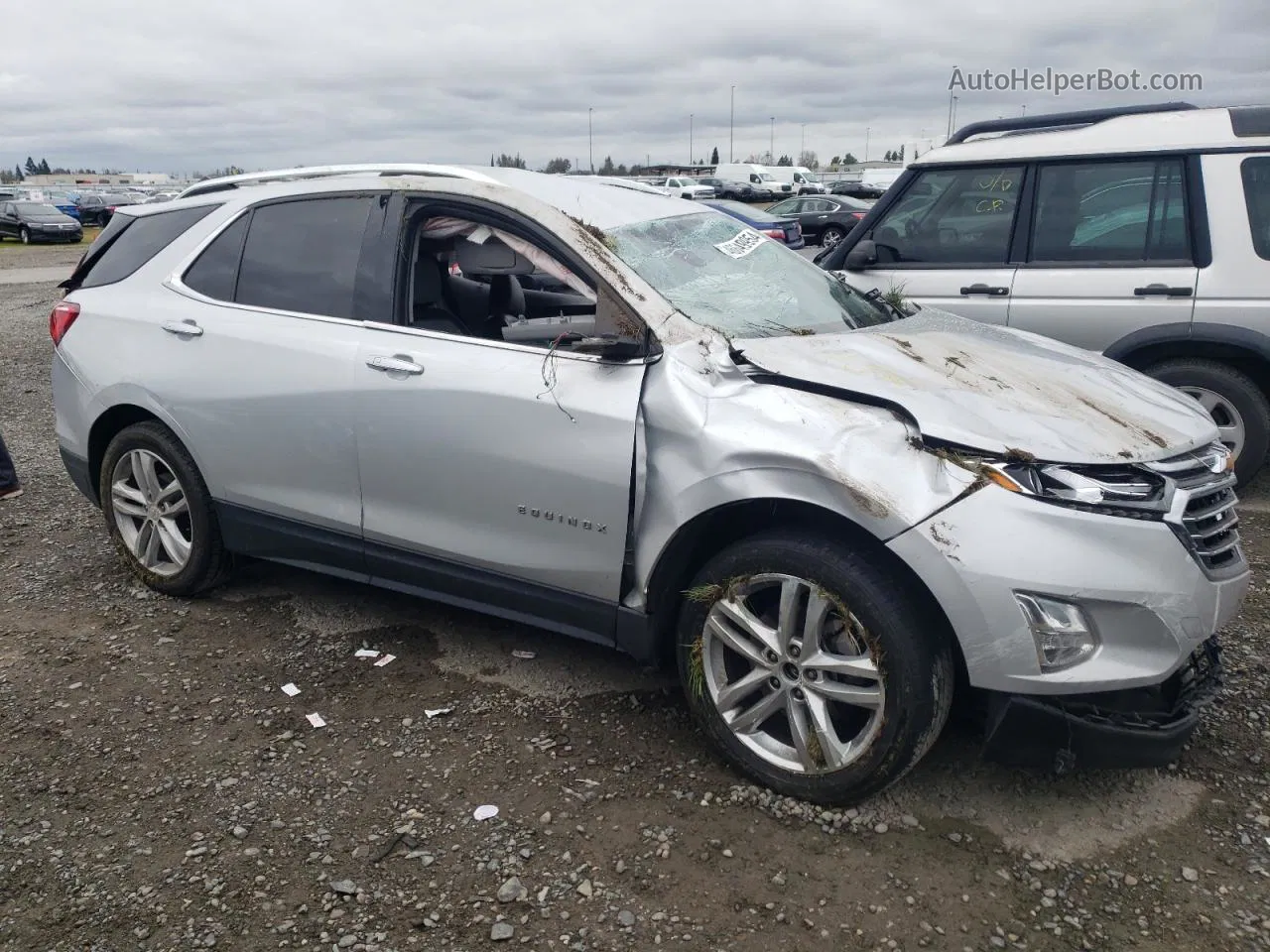 2018 Chevrolet Equinox Premier Silver vin: 2GNAXNEX8J6318547