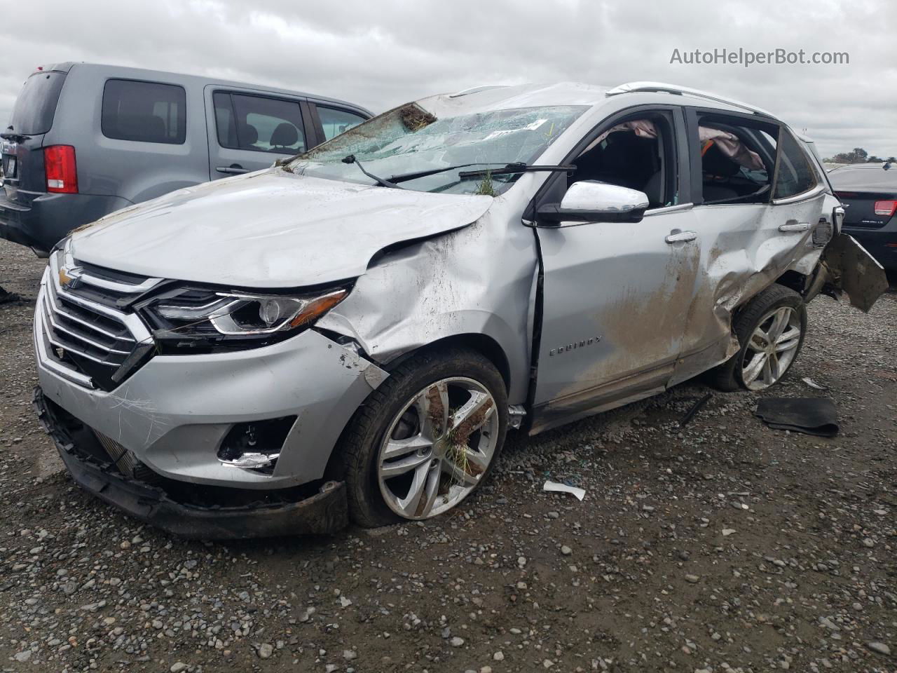 2018 Chevrolet Equinox Premier Silver vin: 2GNAXNEX8J6318547