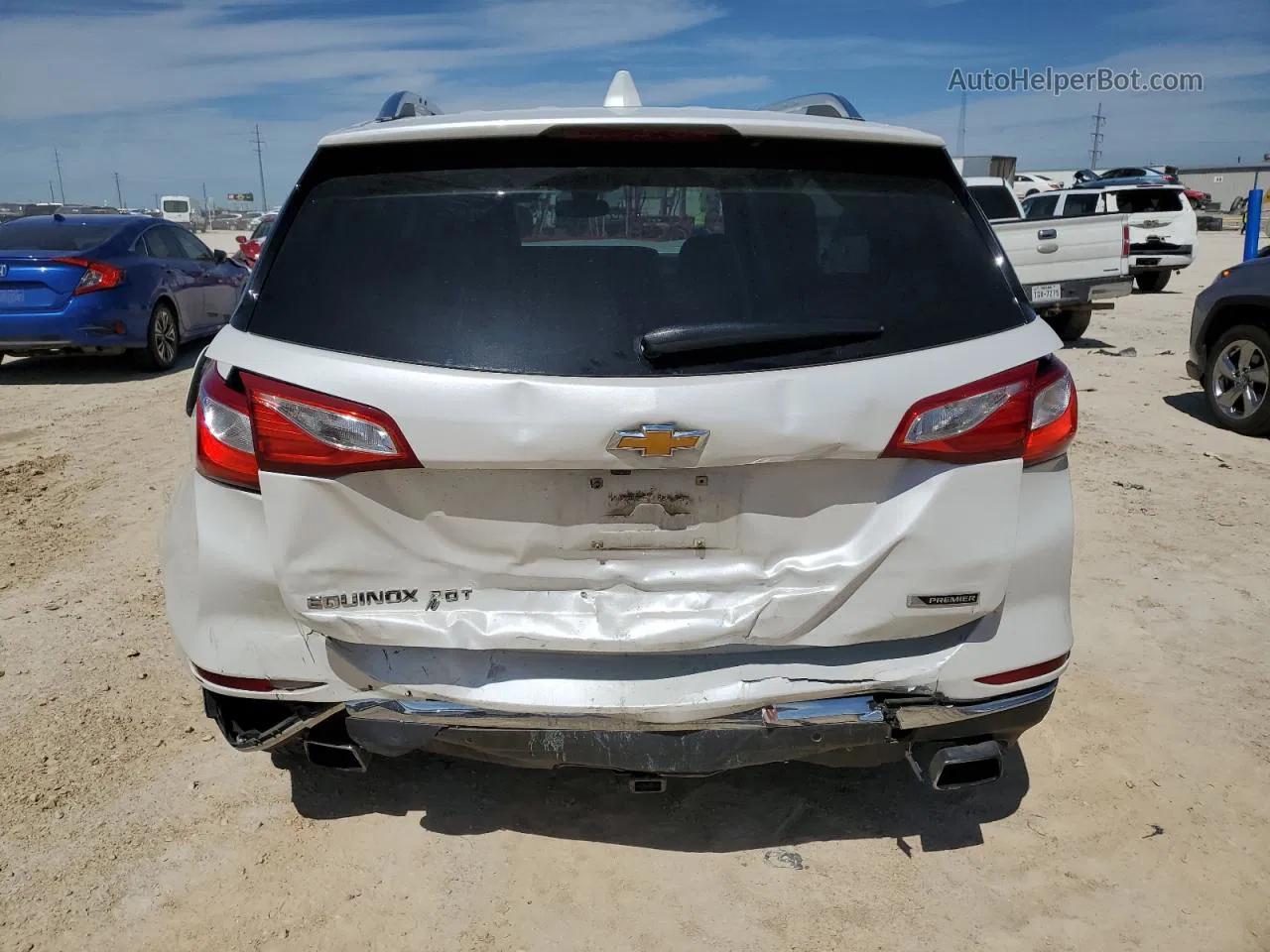 2018 Chevrolet Equinox Premier White vin: 2GNAXNEX9J6221969