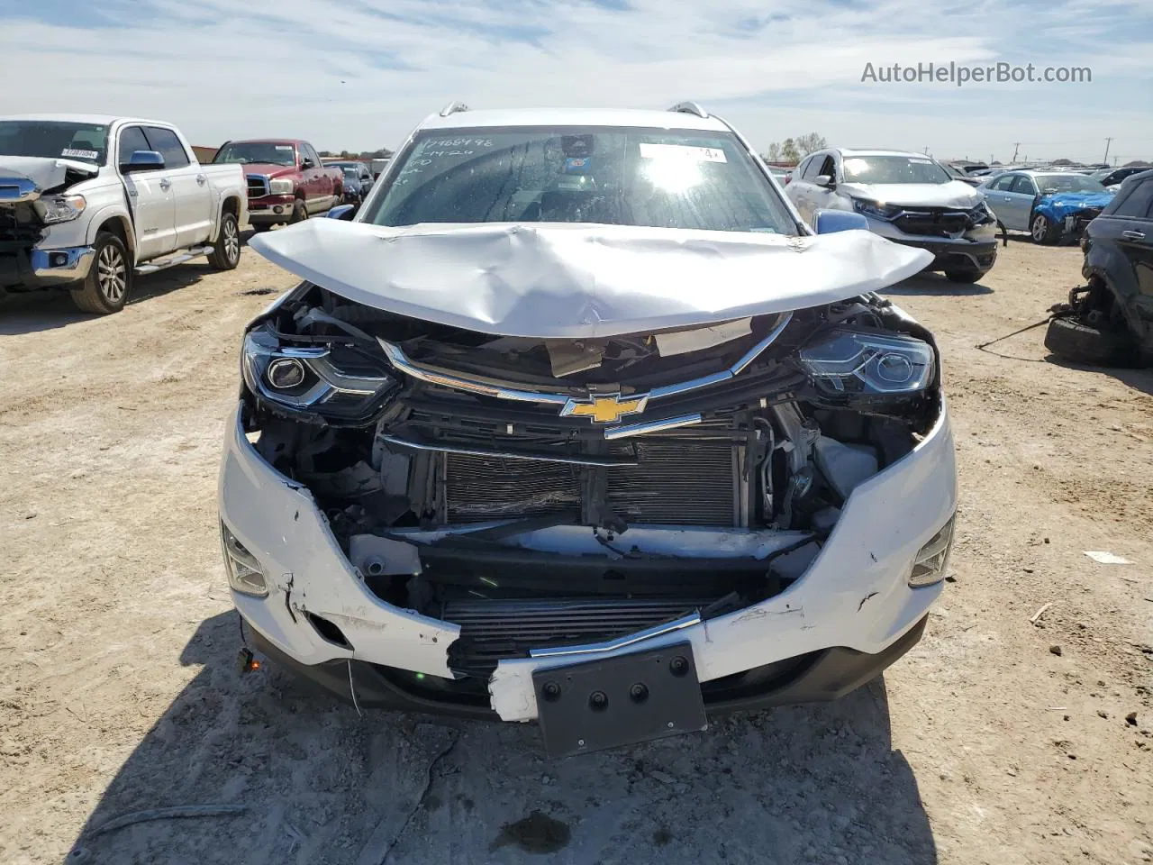 2018 Chevrolet Equinox Premier White vin: 2GNAXNEX9J6221969