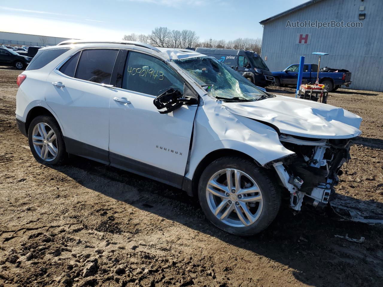 2019 Chevrolet Equinox Premier White vin: 2GNAXPEX4K6208740