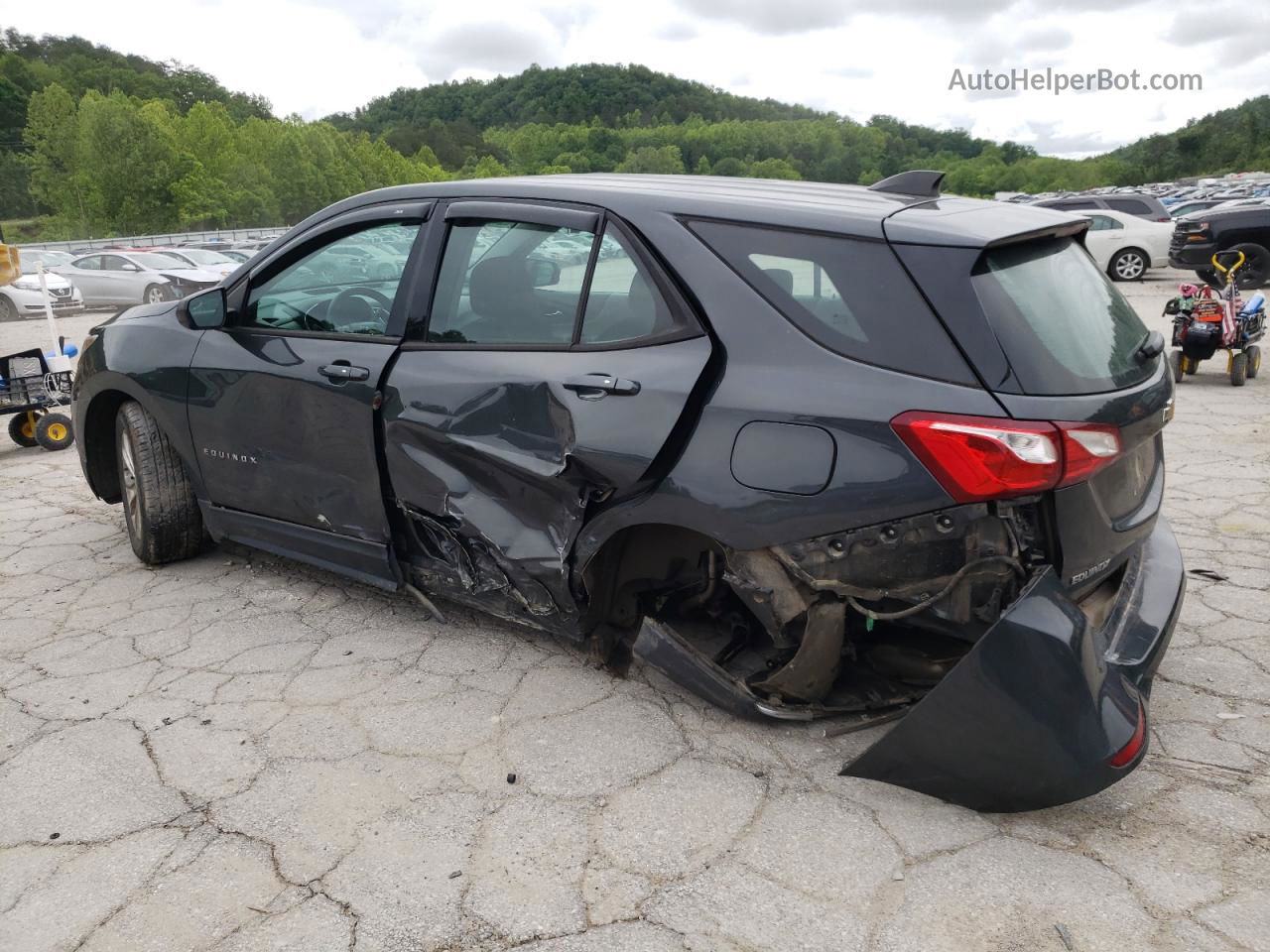 2018 Chevrolet Equinox Ls Gray vin: 2GNAXREV0J6114296