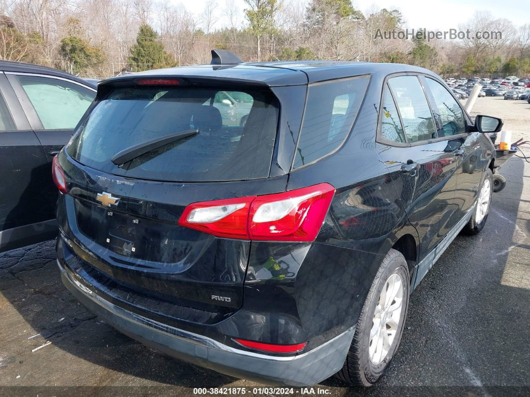 2018 Chevrolet Equinox Ls Black vin: 2GNAXREV1J6267303