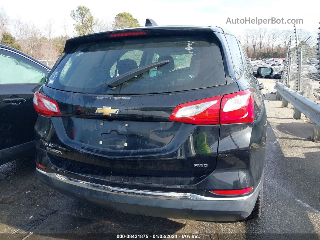 2018 Chevrolet Equinox Ls Black vin: 2GNAXREV1J6267303