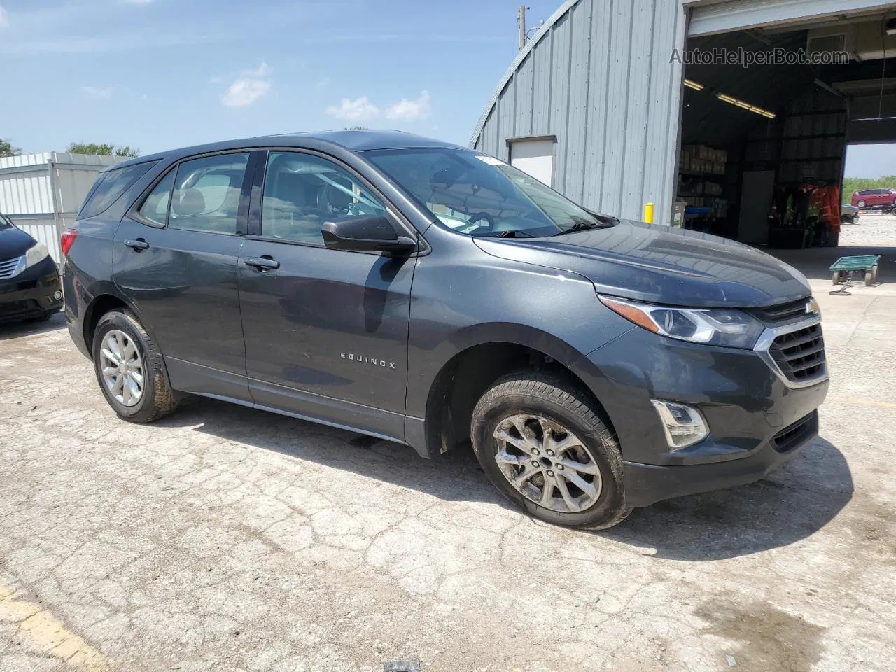 2018 Chevrolet Equinox Ls Gray vin: 2GNAXREV3J6108430