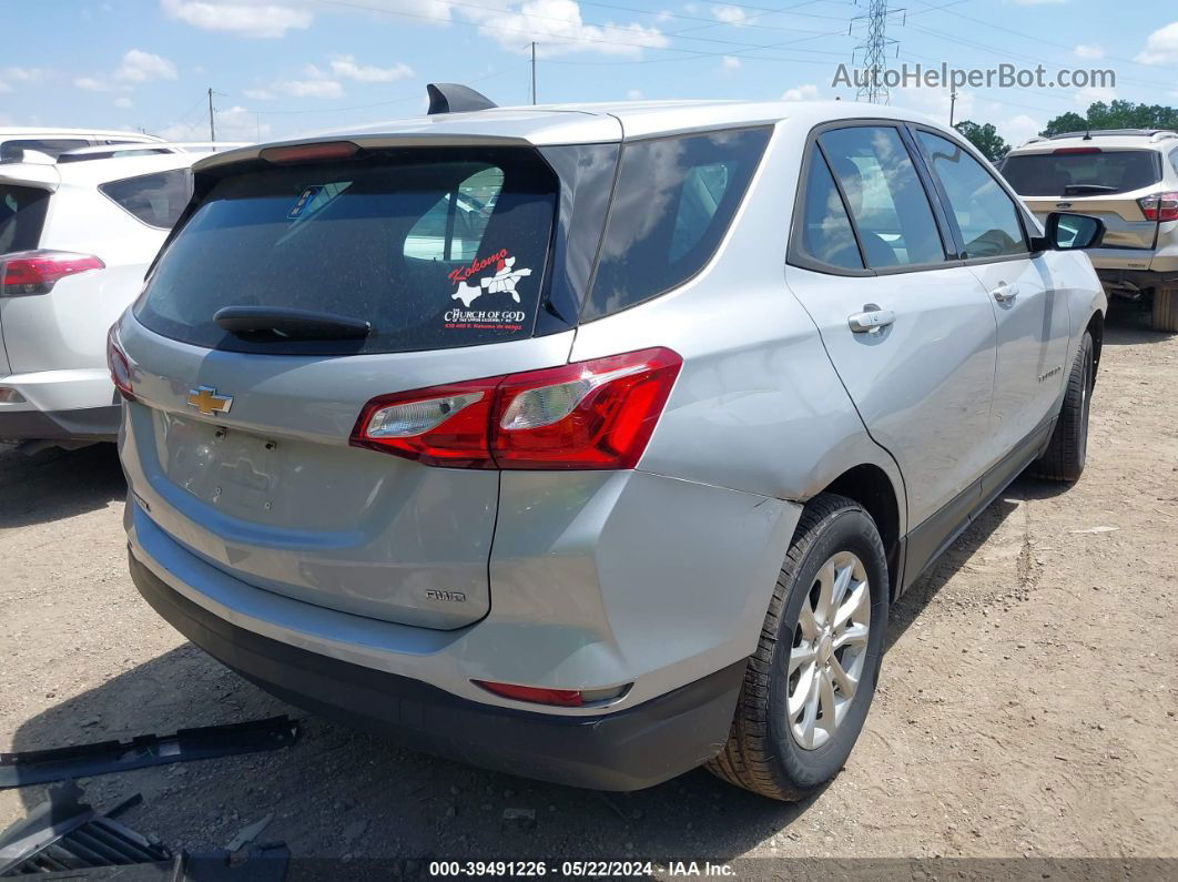 2018 Chevrolet Equinox Ls Silver vin: 2GNAXREV3J6348111