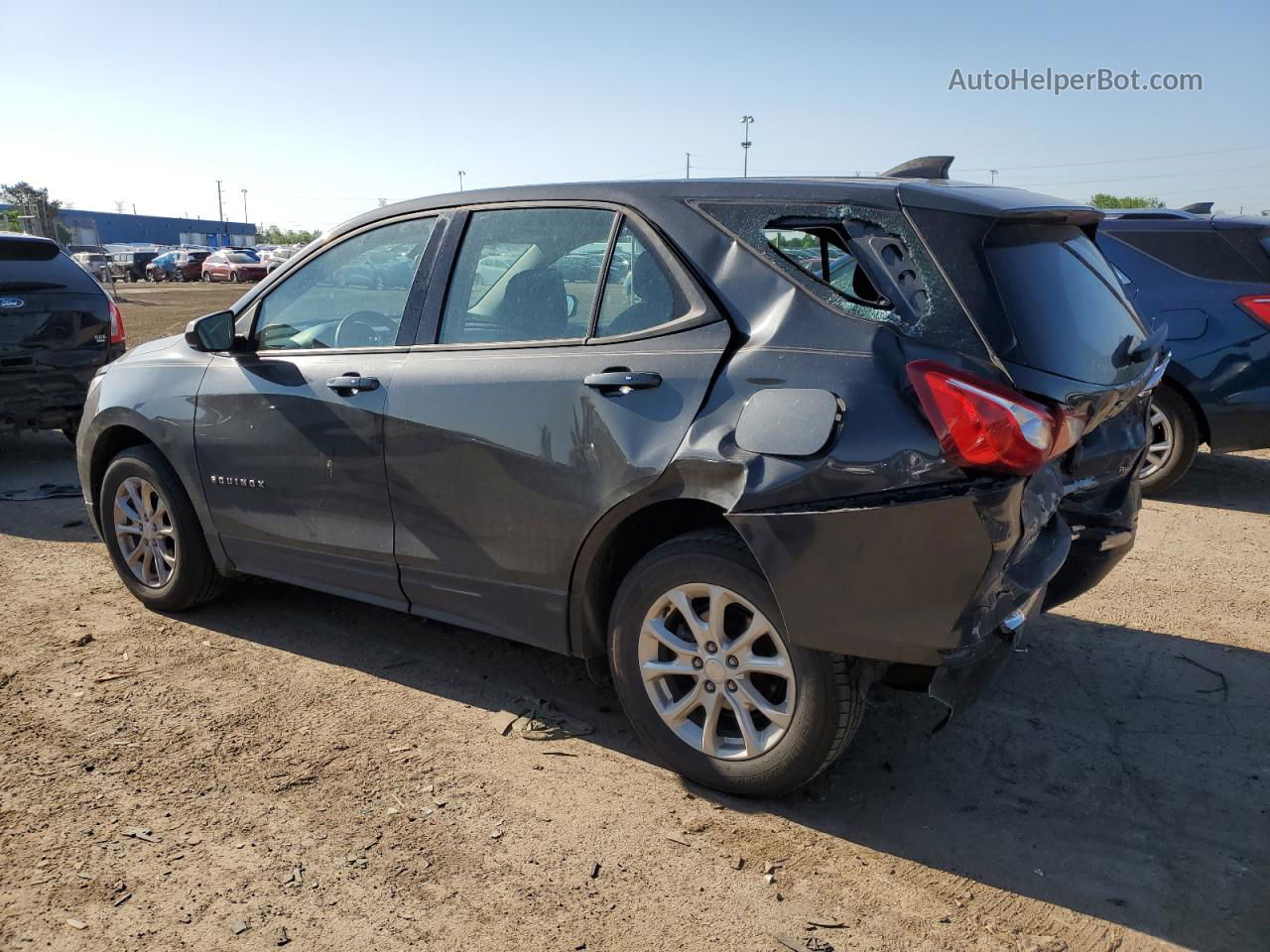 2018 Chevrolet Equinox Ls Charcoal vin: 2GNAXREV4J6136561