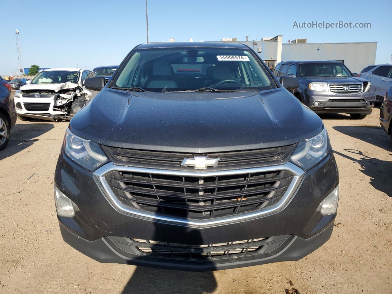 2018 Chevrolet Equinox Ls Charcoal vin: 2GNAXREV4J6136561