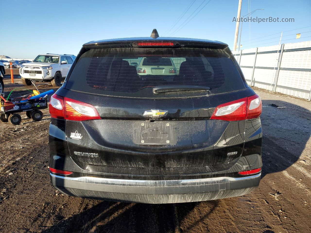 2018 Chevrolet Equinox Ls Black vin: 2GNAXREV6J6304104