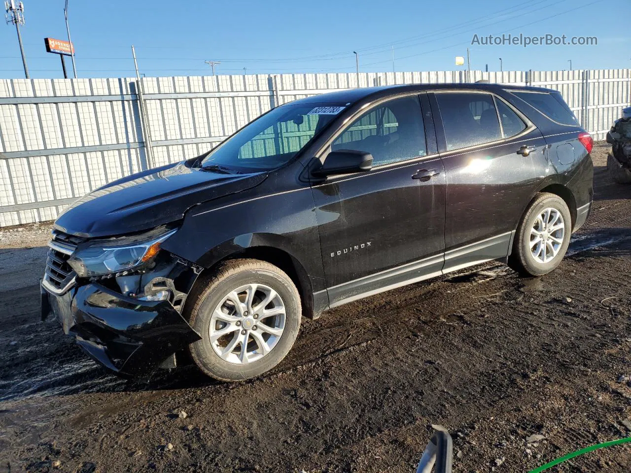 2018 Chevrolet Equinox Ls Черный vin: 2GNAXREV6J6304104