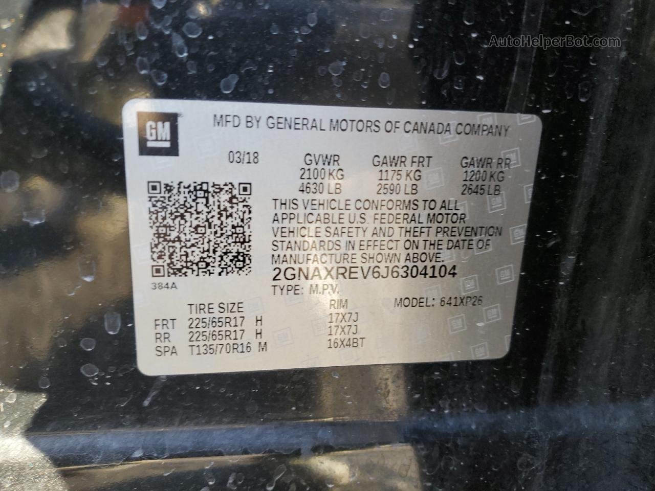 2018 Chevrolet Equinox Ls Черный vin: 2GNAXREV6J6304104