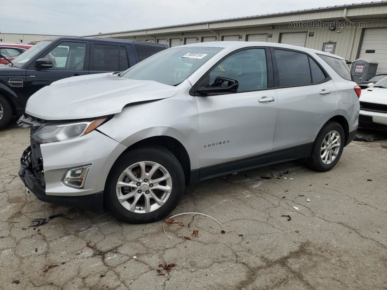 2018 Chevrolet Equinox Ls Silver vin: 2GNAXREV6J6319377