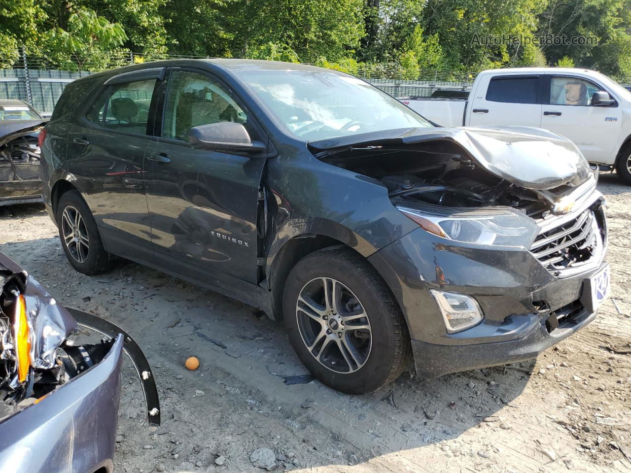 2018 Chevrolet Equinox Ls Charcoal vin: 2GNAXREV7J6256130