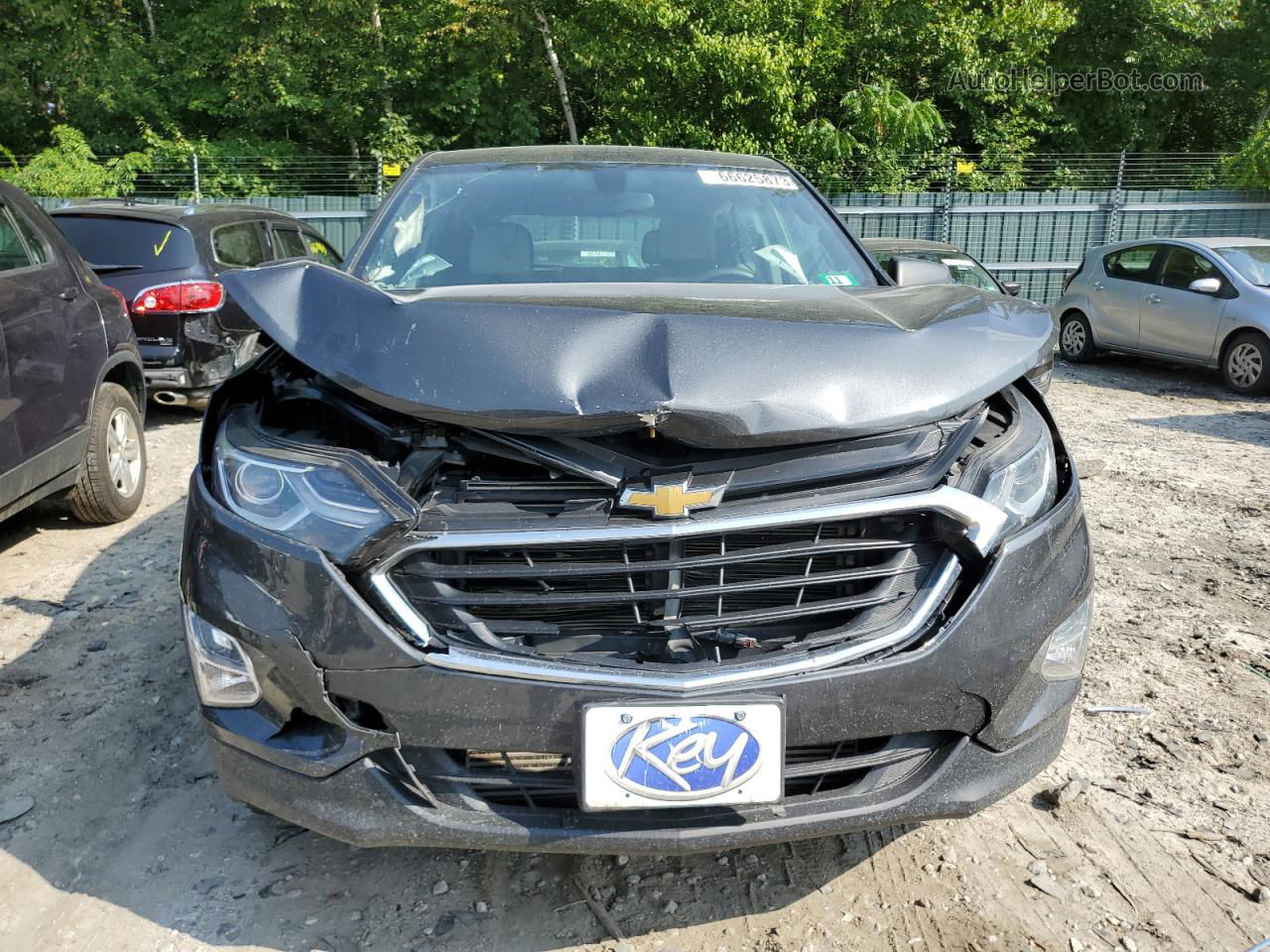 2018 Chevrolet Equinox Ls Charcoal vin: 2GNAXREV7J6256130