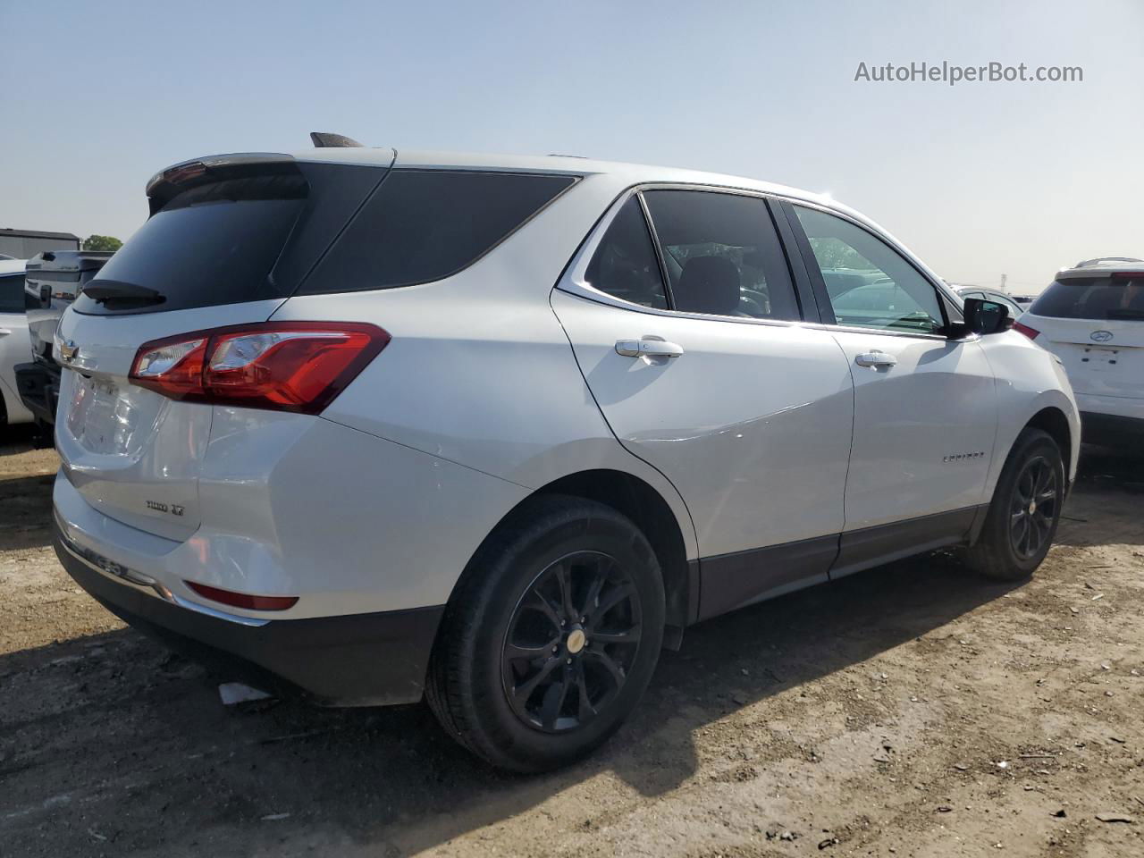 2018 Chevrolet Equinox Lt White vin: 2GNAXSEV0J6240620