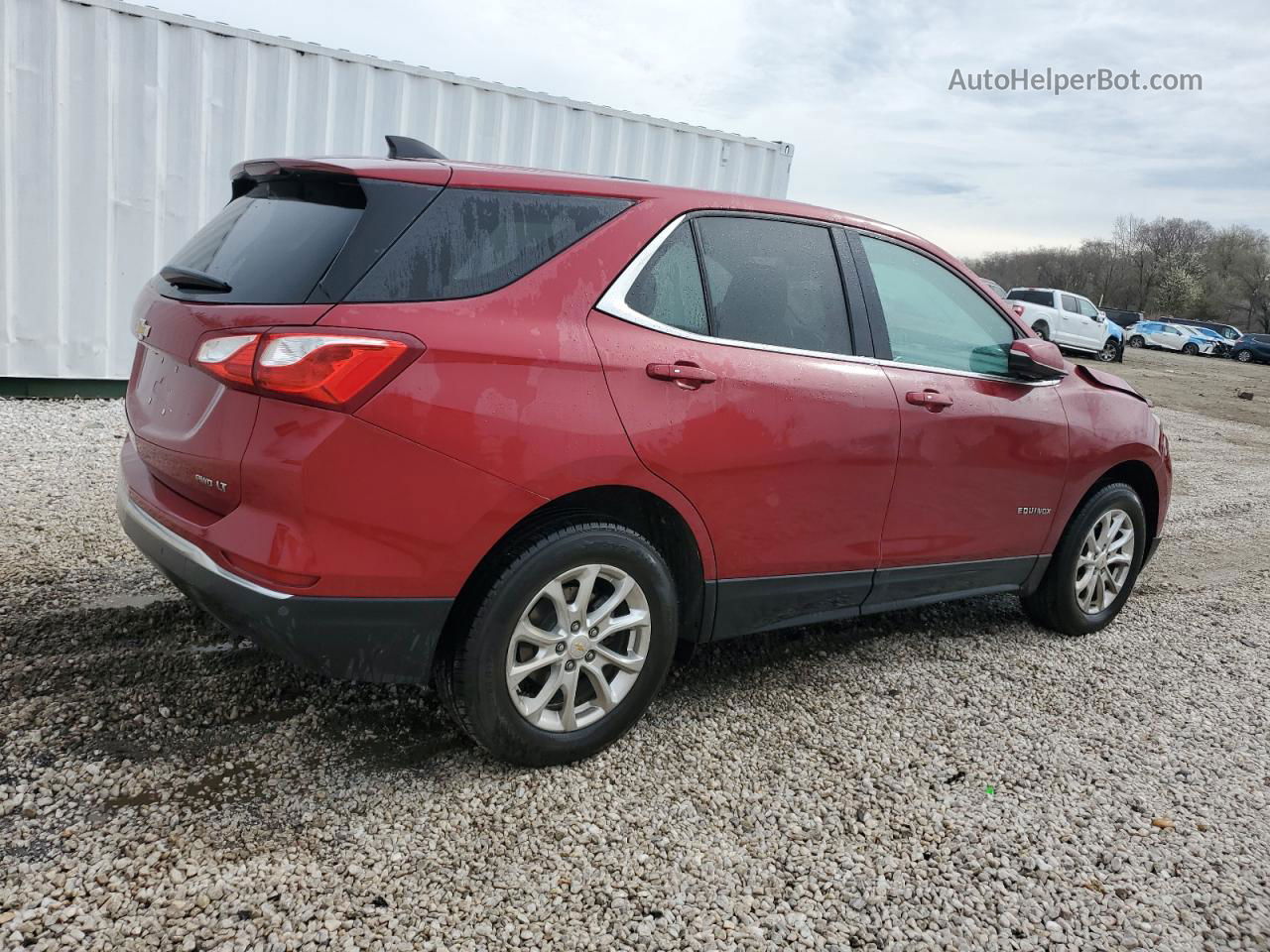 2018 Chevrolet Equinox Lt Red vin: 2GNAXSEV0J6250225