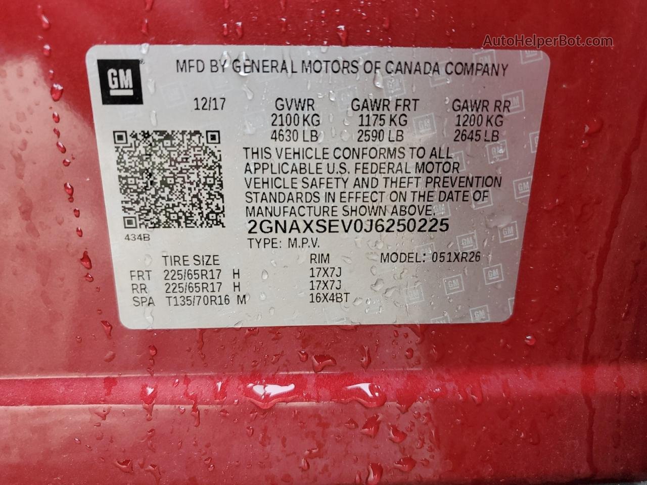 2018 Chevrolet Equinox Lt Красный vin: 2GNAXSEV0J6250225