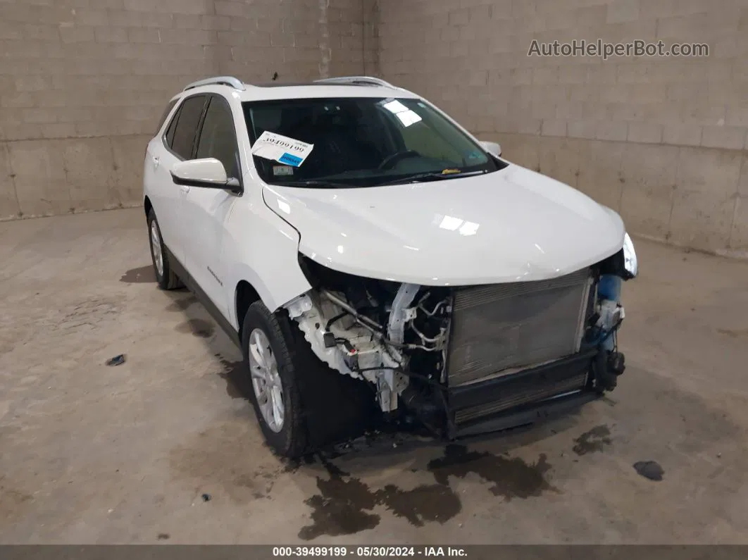 2018 Chevrolet Equinox Lt White vin: 2GNAXSEV0J6264383