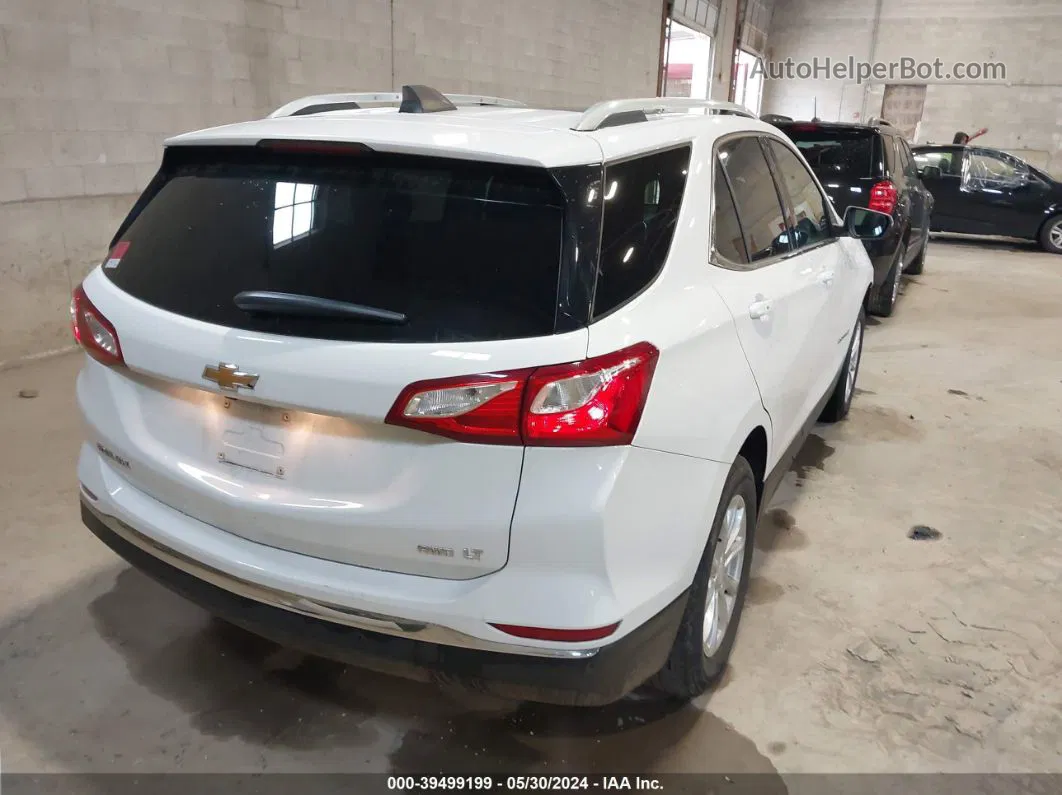 2018 Chevrolet Equinox Lt White vin: 2GNAXSEV0J6264383