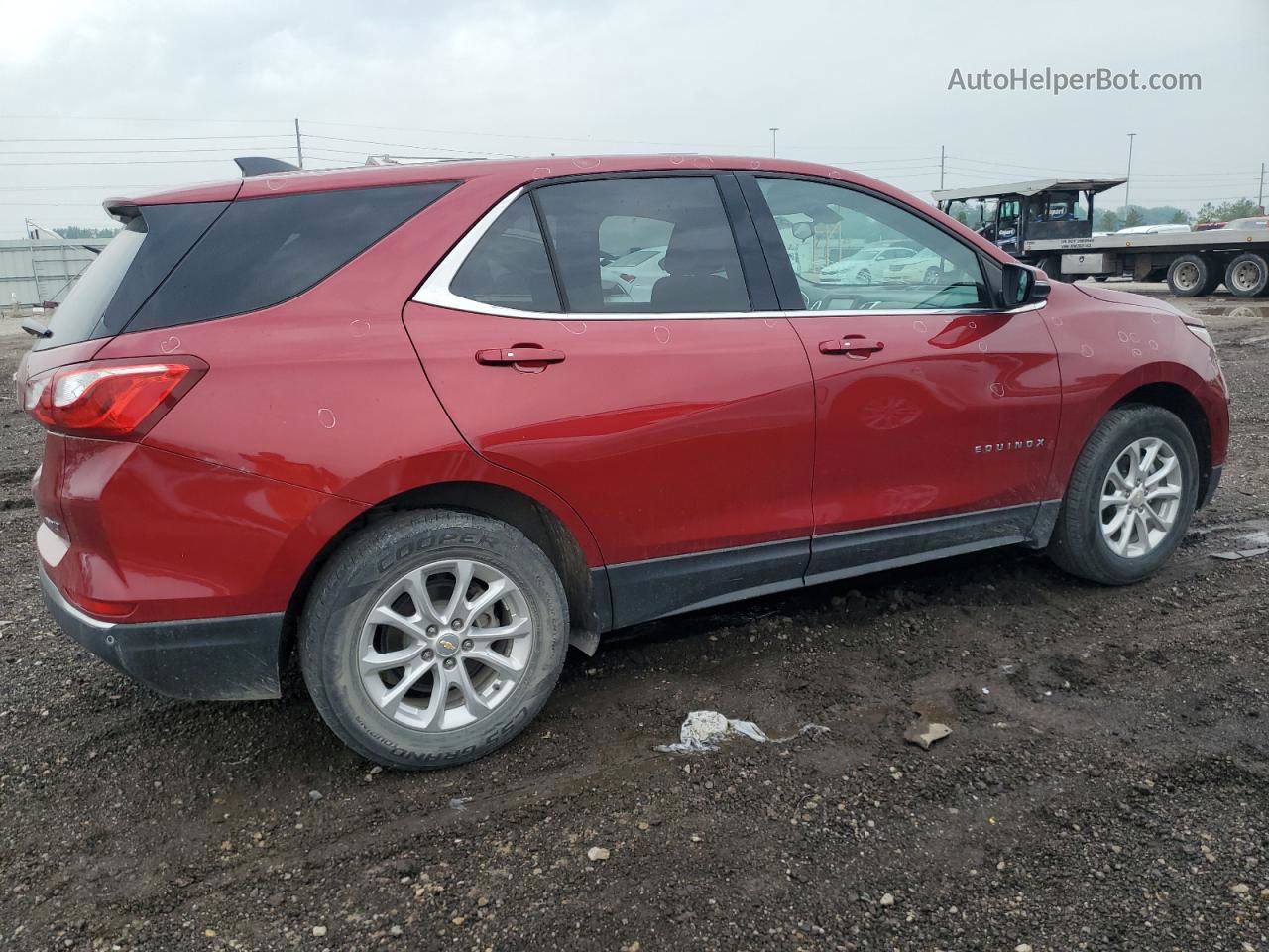 2018 Chevrolet Equinox Lt Red vin: 2GNAXSEV0J6270961