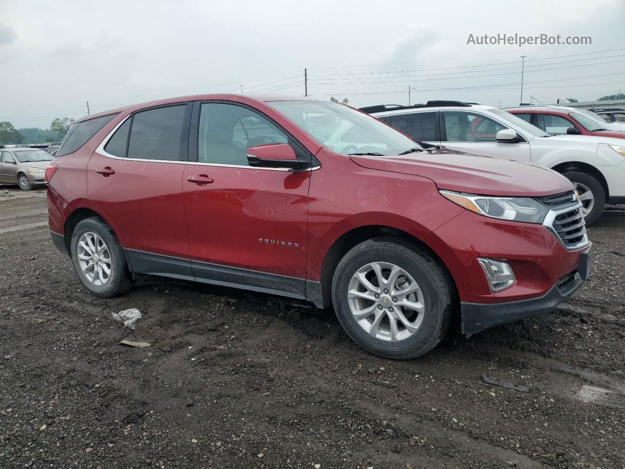 2018 Chevrolet Equinox Lt Red vin: 2GNAXSEV0J6270961