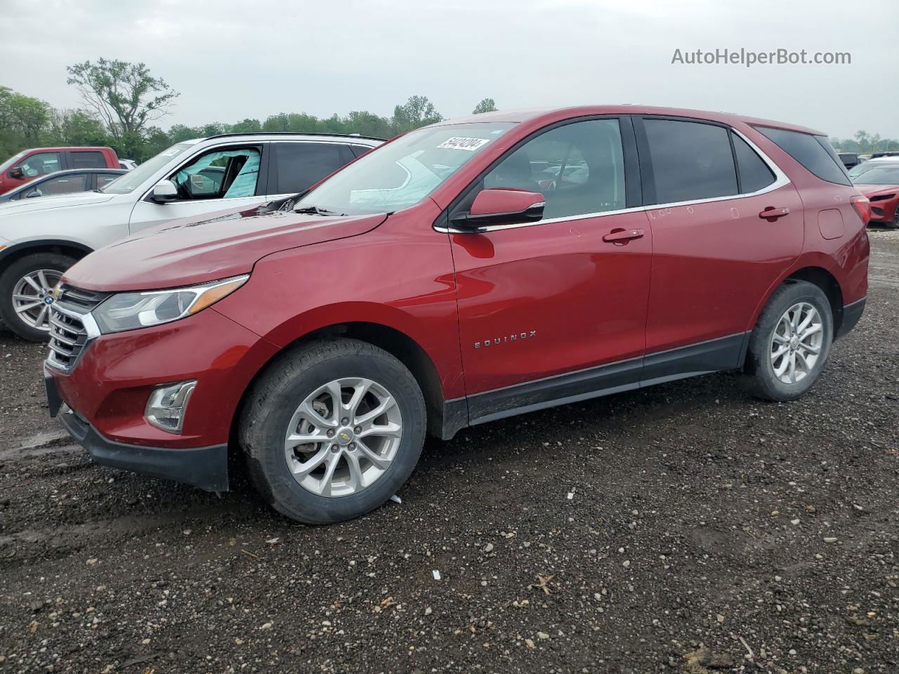 2018 Chevrolet Equinox Lt Red vin: 2GNAXSEV0J6270961