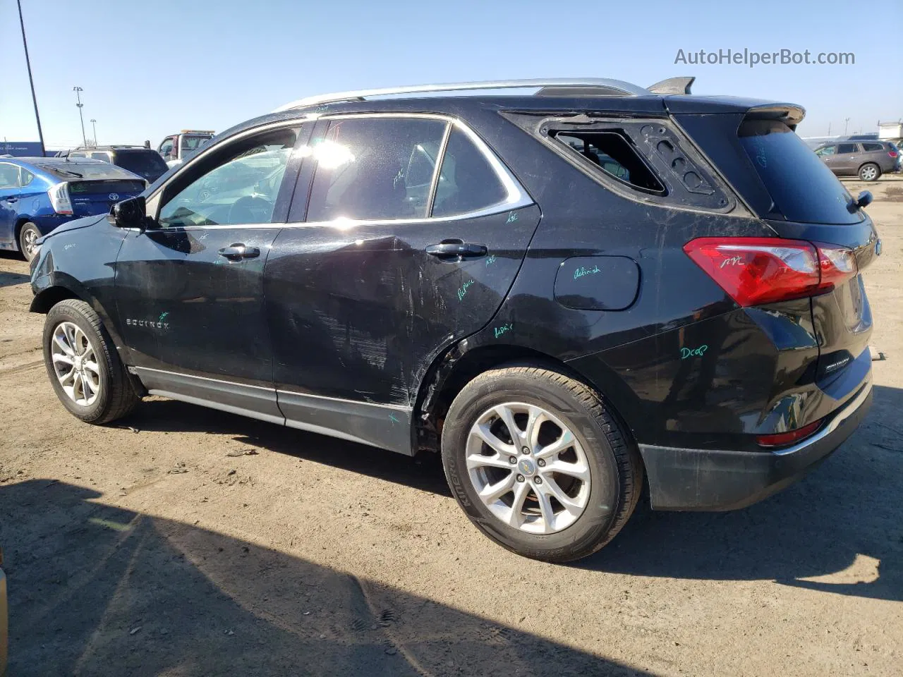 2018 Chevrolet Equinox Lt Black vin: 2GNAXSEV0J6306809