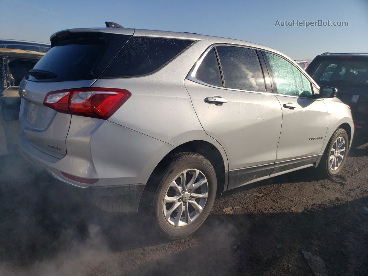 2018 Chevrolet Equinox Lt Silver vin: 2GNAXSEV1J6237404