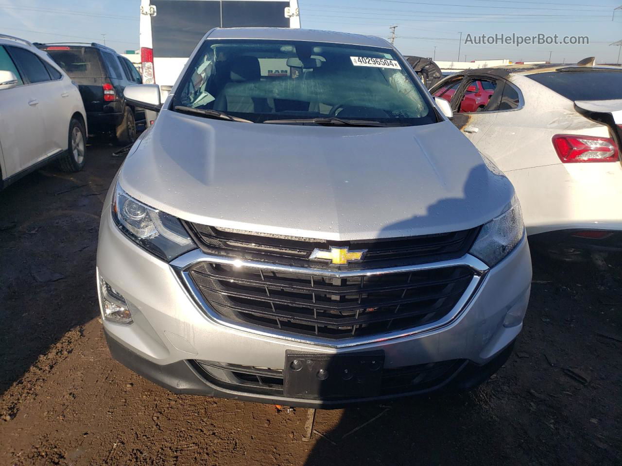 2018 Chevrolet Equinox Lt Silver vin: 2GNAXSEV1J6237404