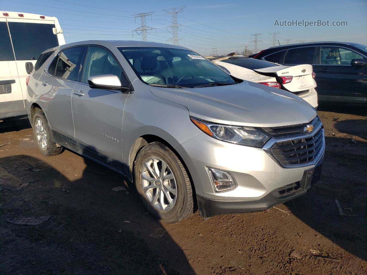 2018 Chevrolet Equinox Lt Silver vin: 2GNAXSEV1J6237404