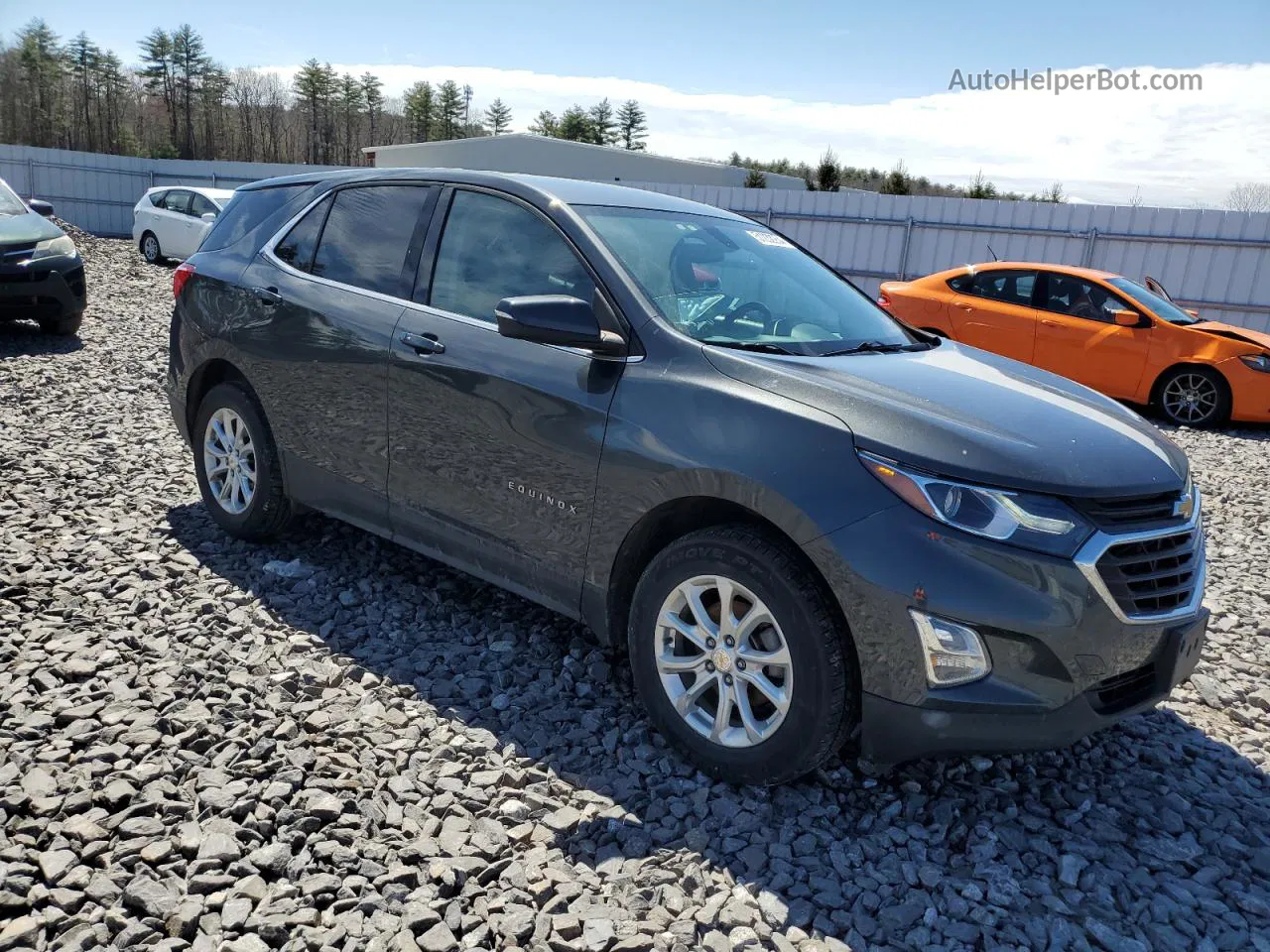 2018 Chevrolet Equinox Lt Gray vin: 2GNAXSEV1J6316135