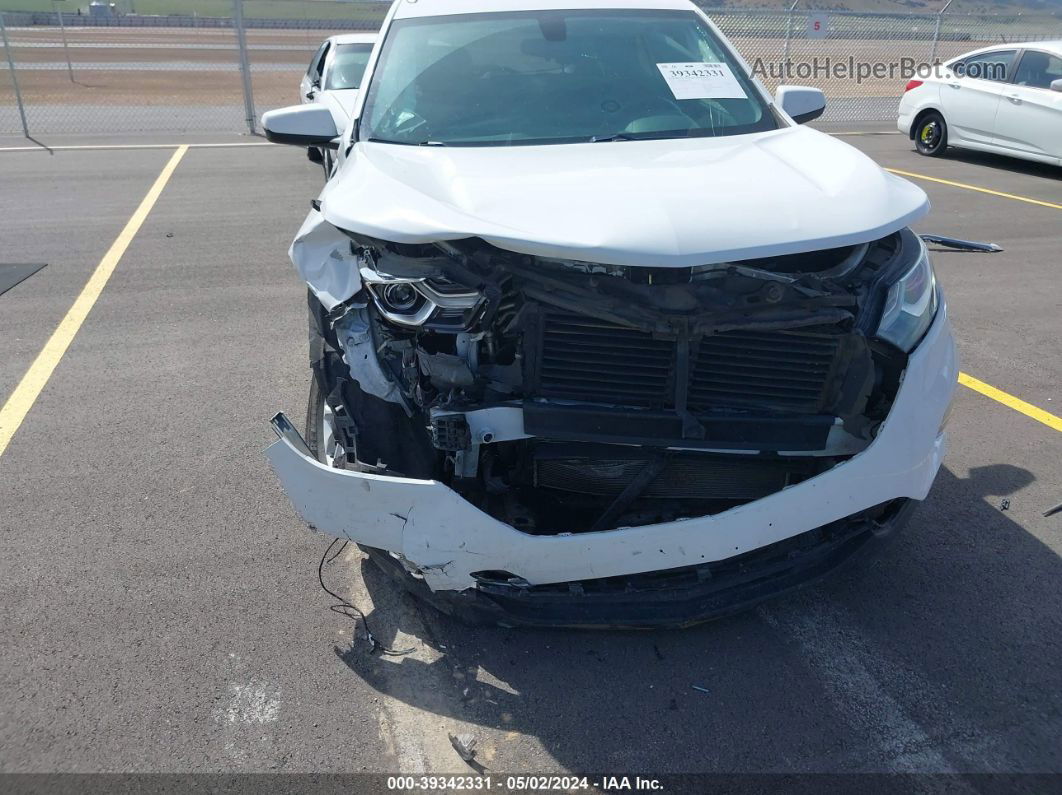 2018 Chevrolet Equinox Lt White vin: 2GNAXSEV2J6229344