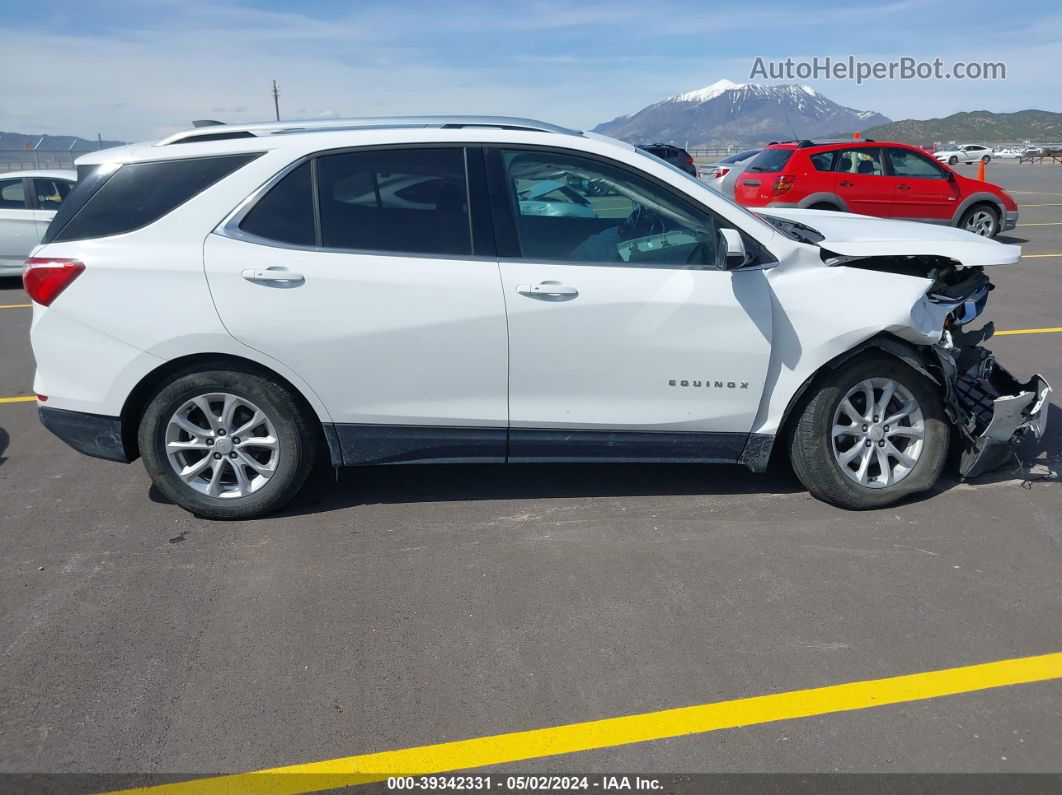 2018 Chevrolet Equinox Lt White vin: 2GNAXSEV2J6229344