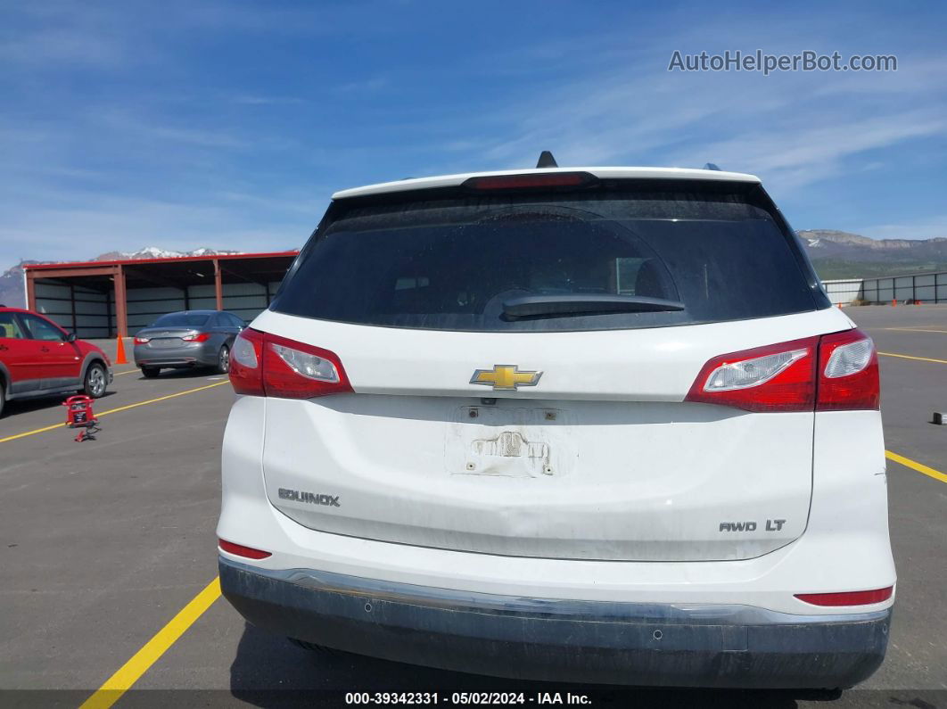 2018 Chevrolet Equinox Lt White vin: 2GNAXSEV2J6229344