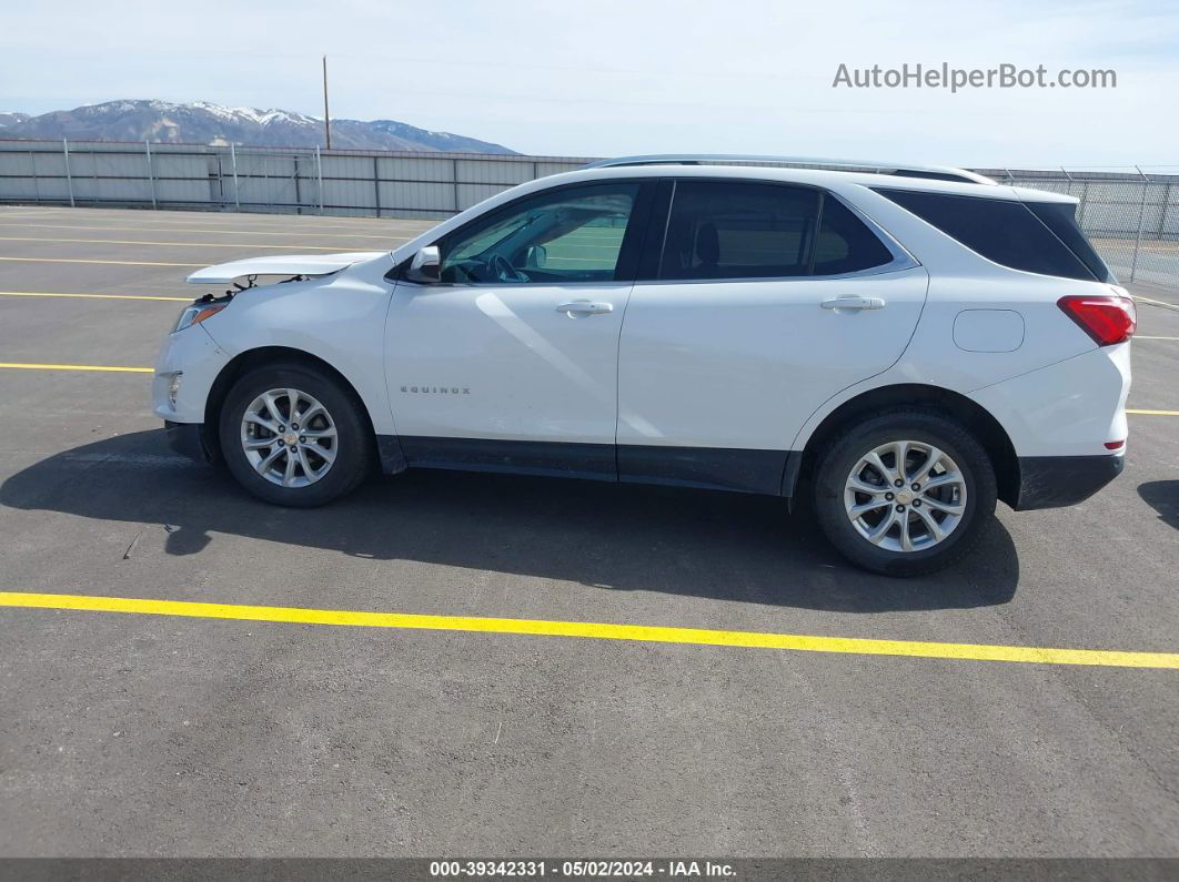 2018 Chevrolet Equinox Lt White vin: 2GNAXSEV2J6229344