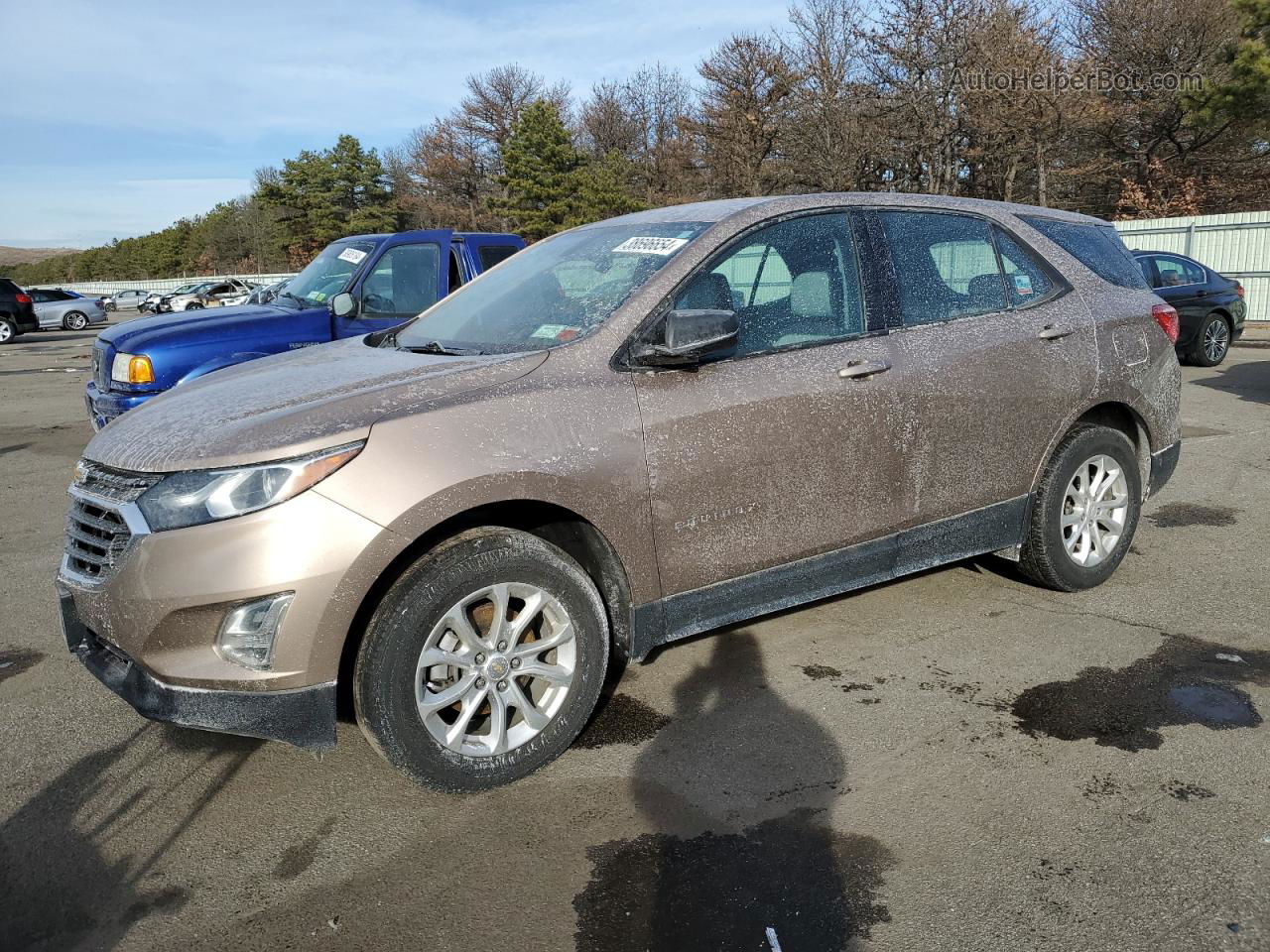 2019 Chevrolet Equinox Ls Tan vin: 2GNAXSEV2K6302892