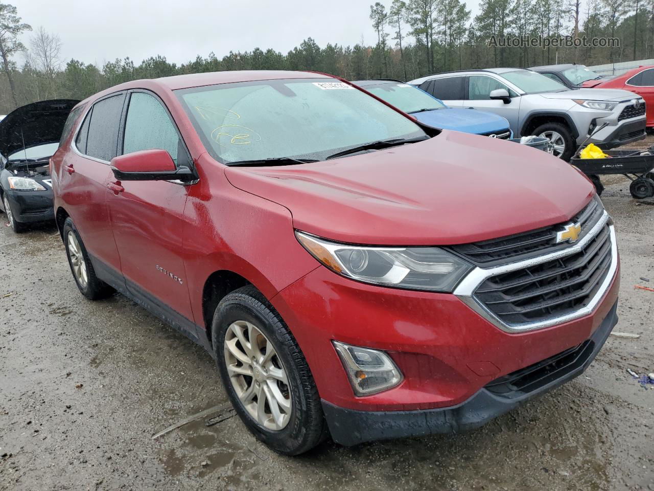 2018 Chevrolet Equinox Lt Red vin: 2GNAXSEV3J6103929