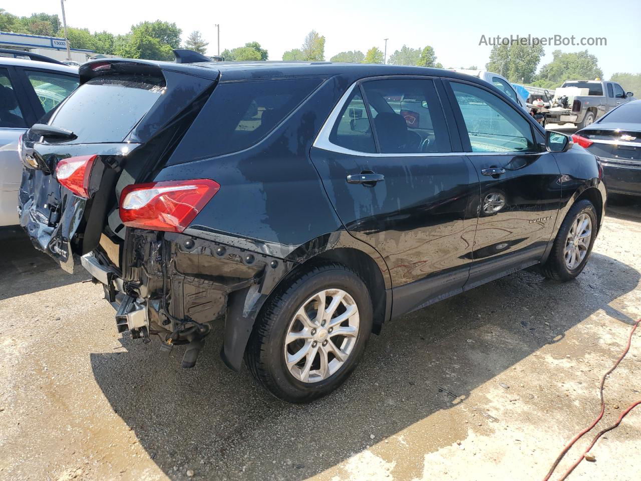 2018 Chevrolet Equinox Lt Черный vin: 2GNAXSEV3J6160535