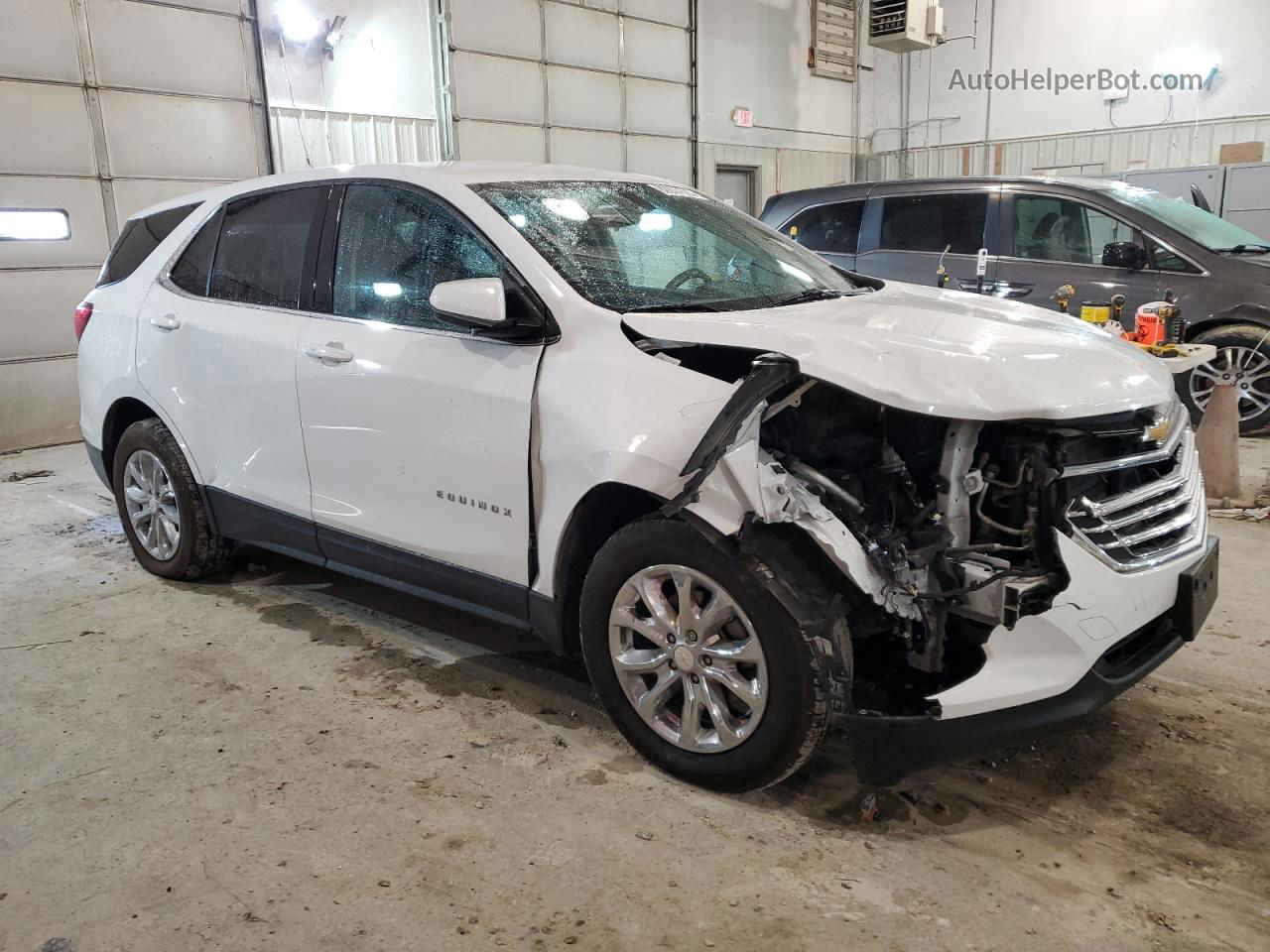 2018 Chevrolet Equinox Lt White vin: 2GNAXSEV3J6269819