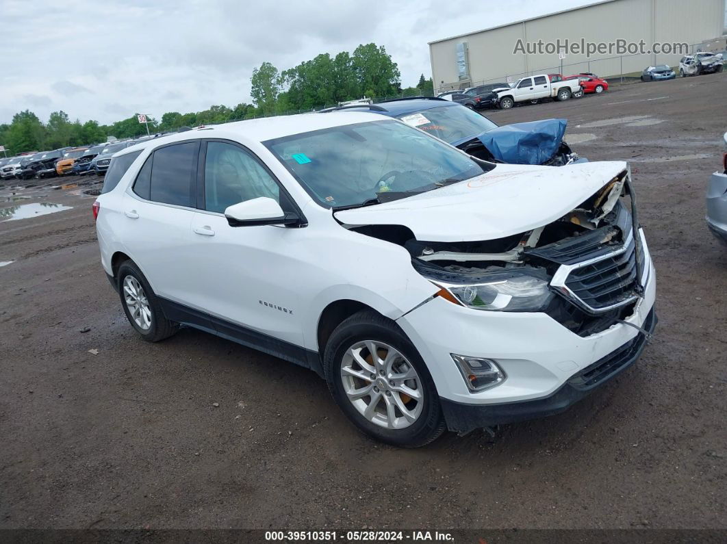 2018 Chevrolet Equinox Lt White vin: 2GNAXSEV4J6169891