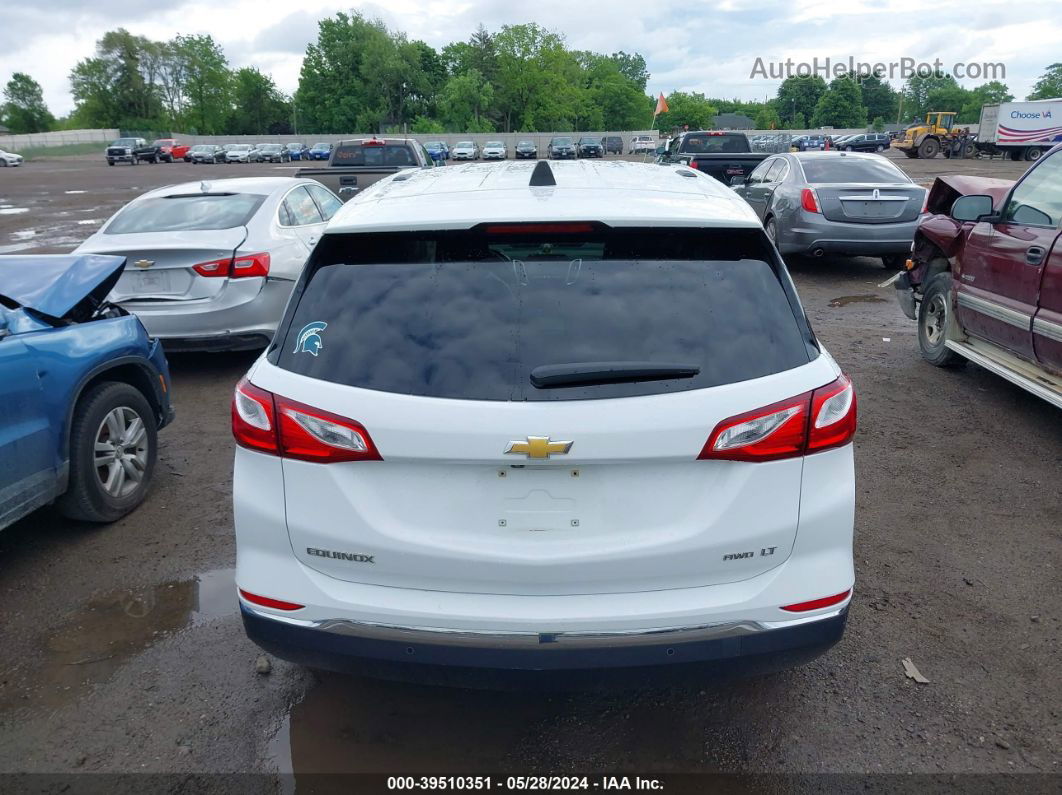 2018 Chevrolet Equinox Lt White vin: 2GNAXSEV4J6169891