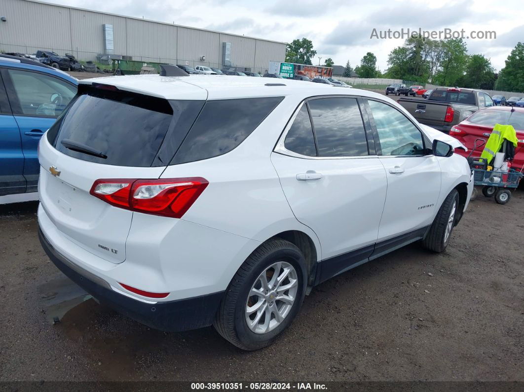 2018 Chevrolet Equinox Lt White vin: 2GNAXSEV4J6169891