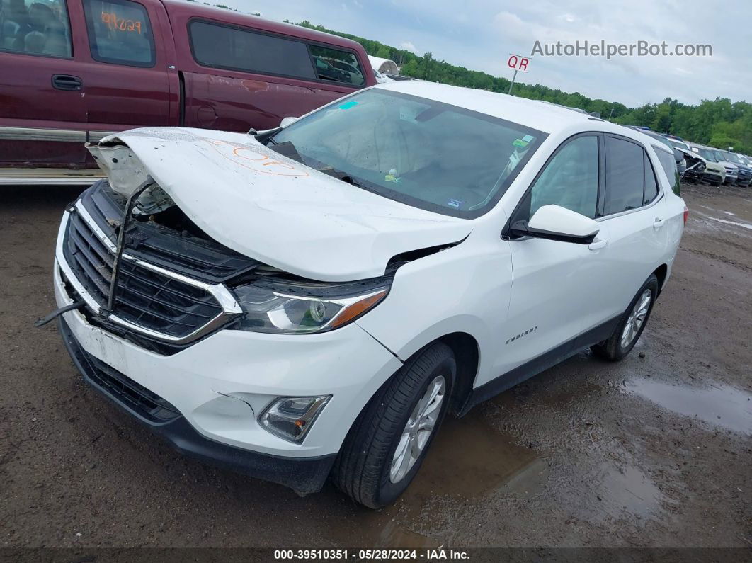 2018 Chevrolet Equinox Lt White vin: 2GNAXSEV4J6169891