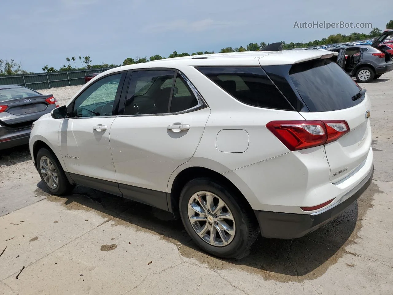 2018 Chevrolet Equinox Lt White vin: 2GNAXSEV4J6188604